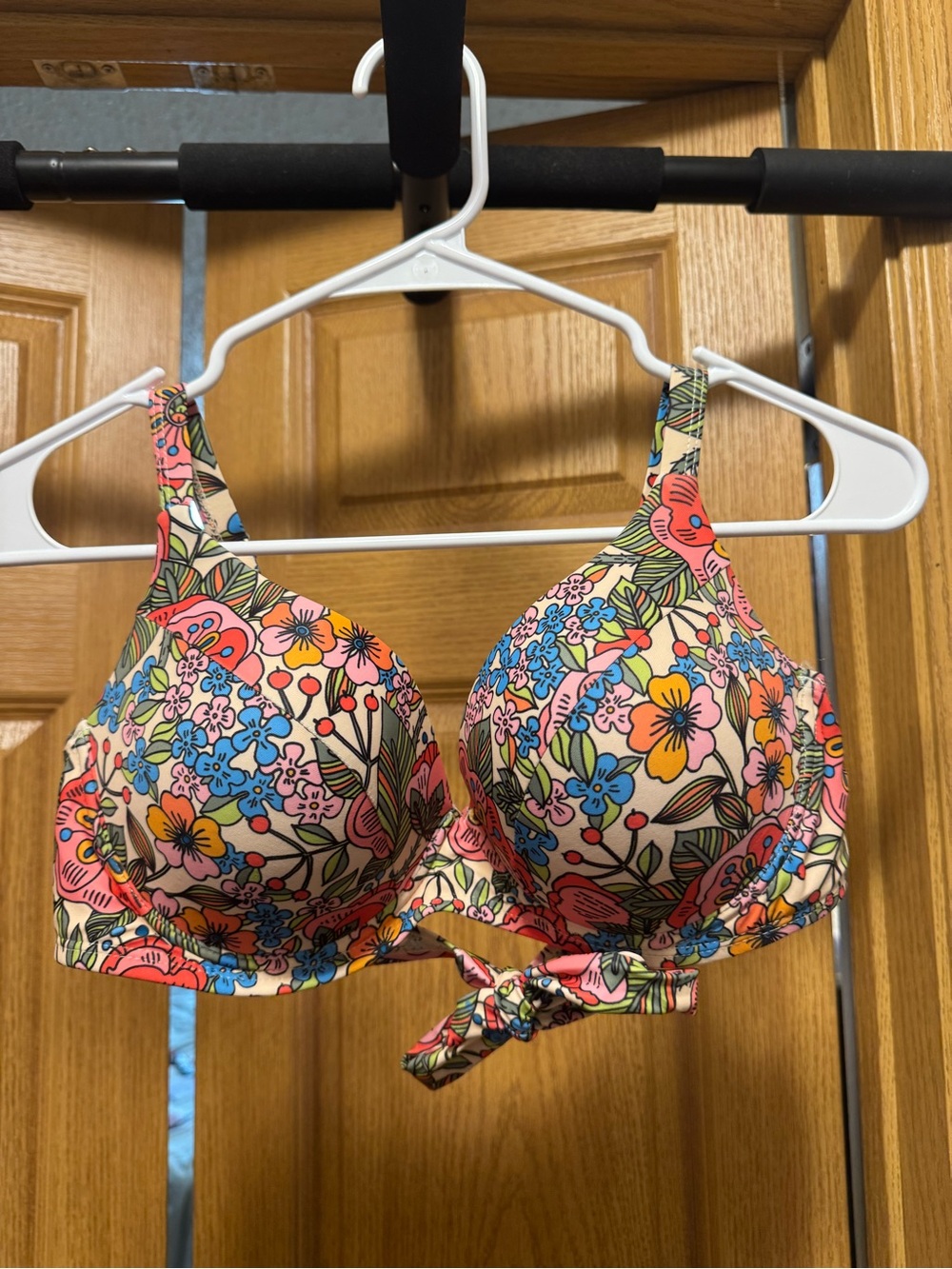 Others Follow Floral Multicolor Women's Bikini Top